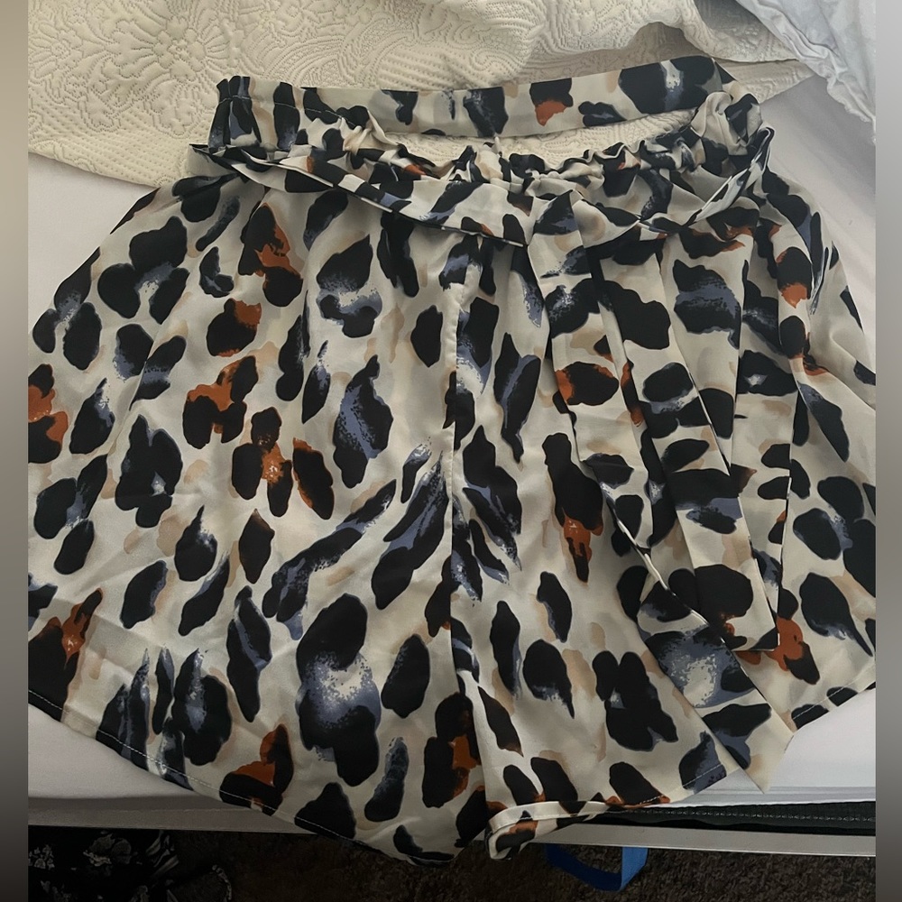 Animal print shorts